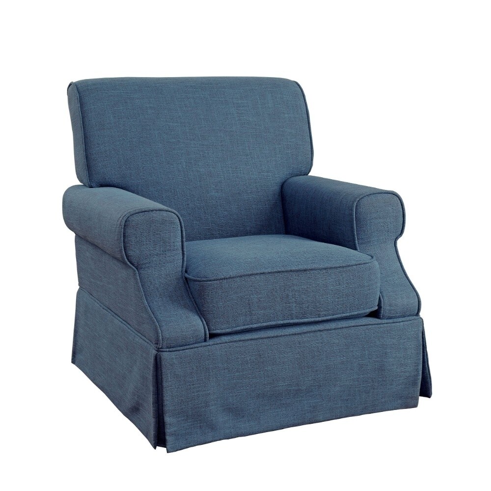 blue swivel rocker chair