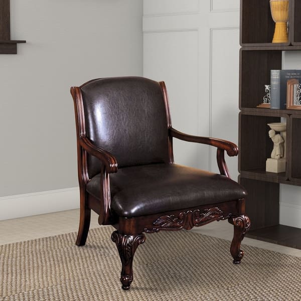 Shop Sheffield Traditional Occasional Chair Antique Dark Cherry