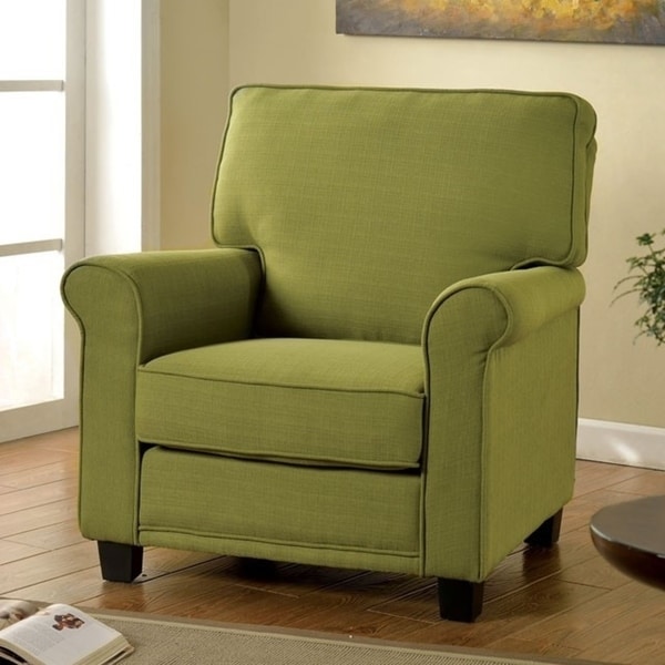 Belem Transitional Single Chair With Green Flax Fabric
