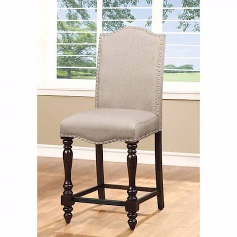 Hurdsfield Cottage Counter Height Chair, Antiqued Cherry , Set of 2