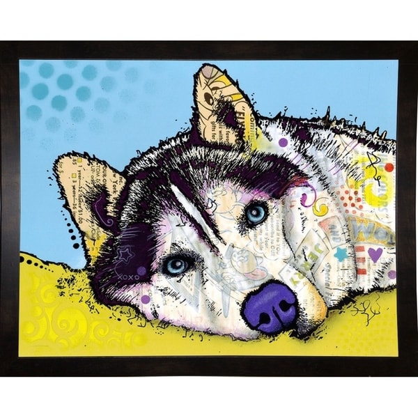 Siberian Husky Framed Print 15.5"x19.75" by Dean Russo