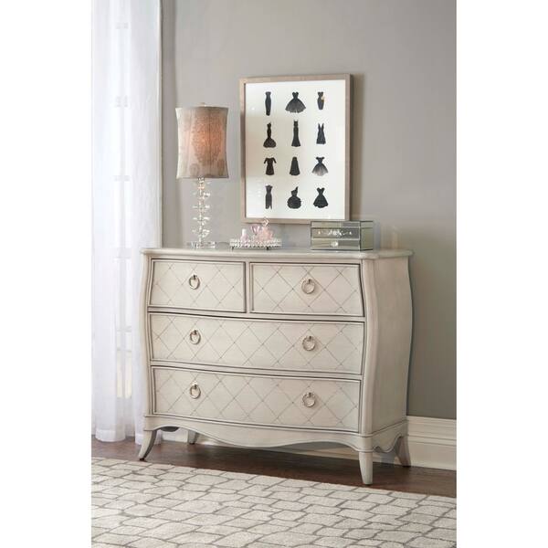Shop Hillsdale Angela 4 Drawer Chest Opal Grey On Sale Free