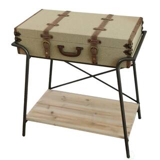 Beige Trunk Coffee Console Sofa End Tables Online At Antique Style Storage Trunk Accent End Table