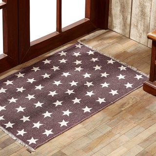 Antique Red Star Rug - Bed Bath & Beyond - 17974176