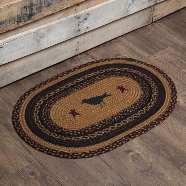 Heritage Farms Crow Oval Jute Rug - 1'8" x 2'6"
