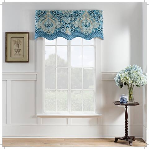 Waverly Moonlit Shadows Wave Window Valance