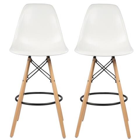 Handmade 26" Mid-Century Modern Retro Counter Stool, Set of 2