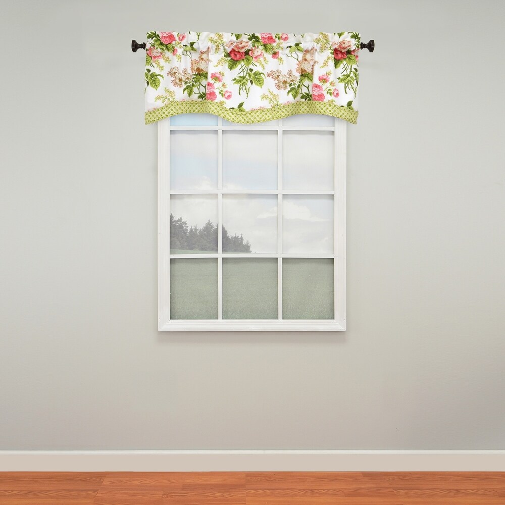 Waverly Orchard Trail Berry County Fair Scalloped Valance Cotton Country 3 Avail 