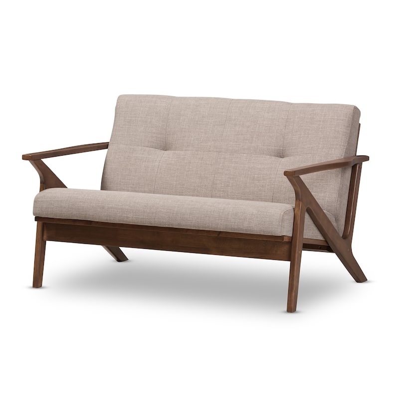 Mid-Century Loveseat by Baxton Studio - Grey