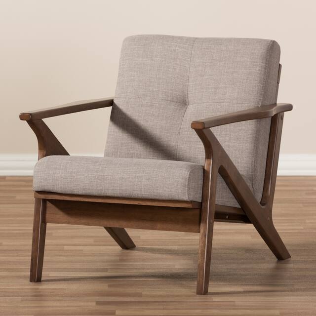 Baxton Studio Bianca Mid-century Lounge Chair