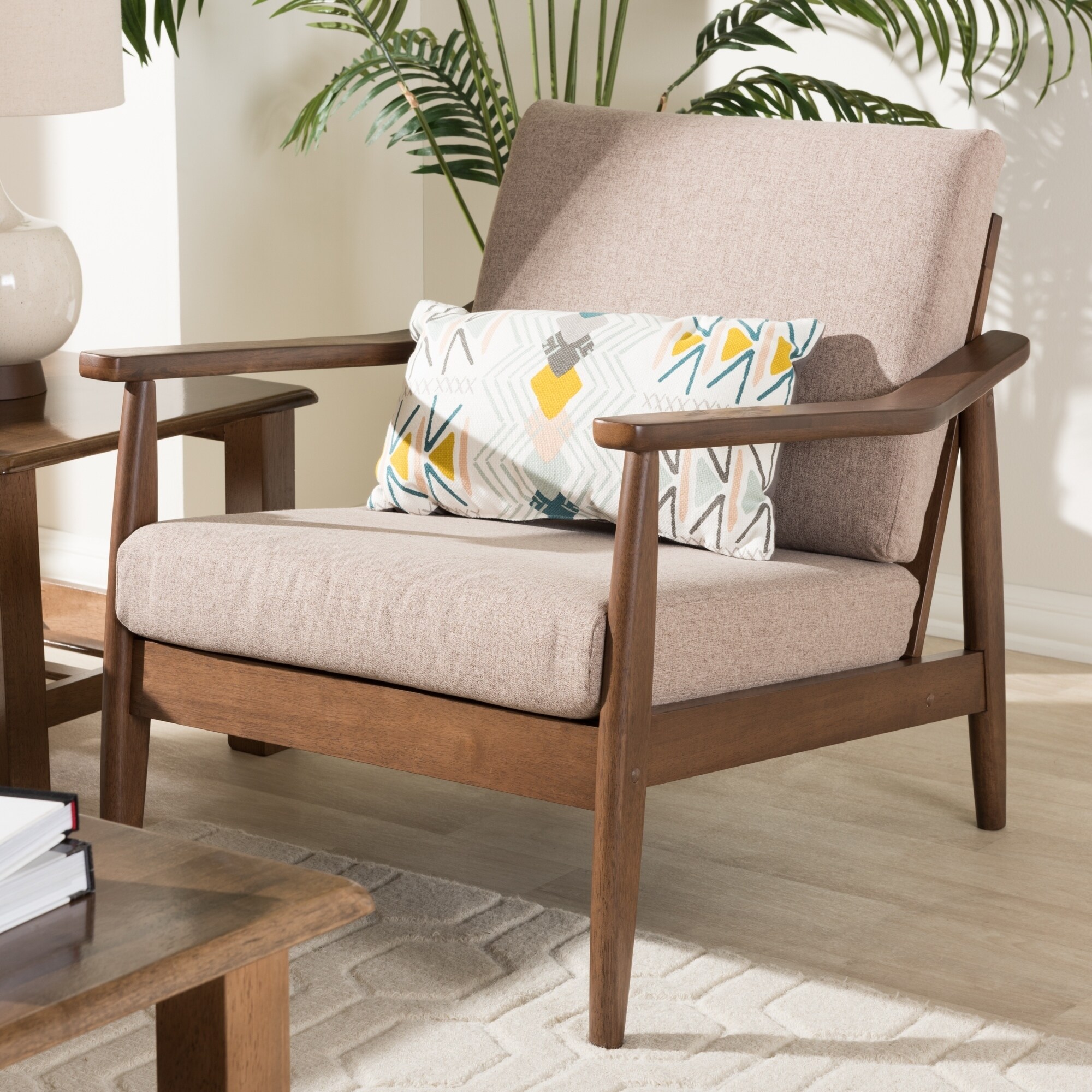 Mid-century Lounge Chair by Baxton Studio | eBay