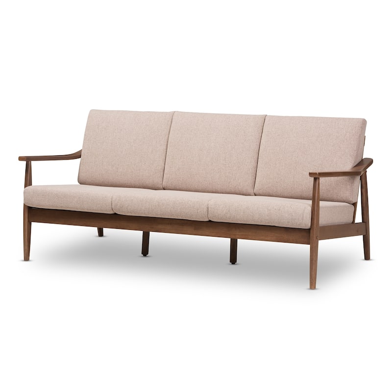 Mid-Century Sofa by Baxton Studio - Brown