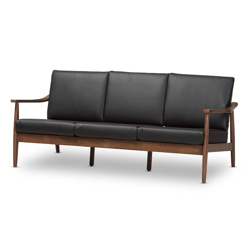Mid-Century Sofa by Baxton Studio - Black