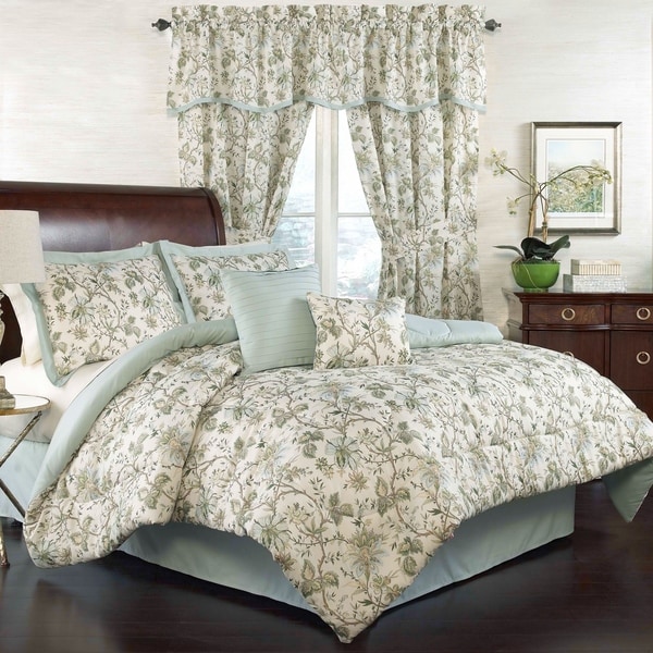 Traditions by Waverly Felicite 6 Piece Comforter Collection - Mineral