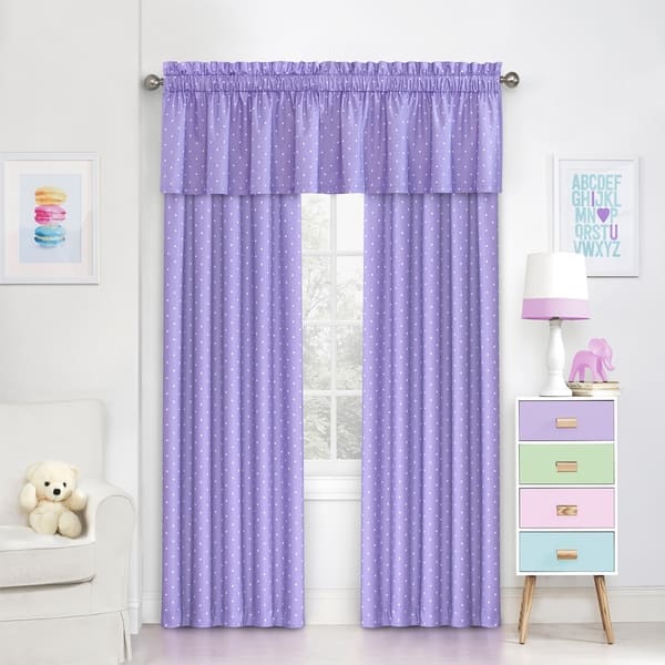 Eclipse Kids Polka Dots Room Darkening Window Curtain Panel On Sale Overstock 17975968