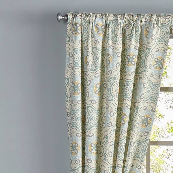 Shop Waverly Astrid Window Drapery Pair 100x84 Free Shipping