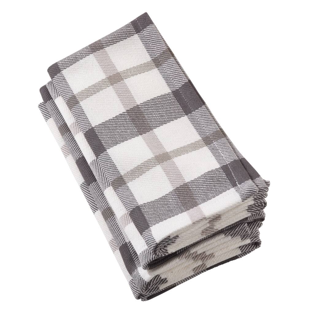 Yuri Collection Classic Plaid Design Cotton Napkin (Set of 4)