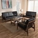 preview thumbnail 6 of 12, Mid-Century 3-Piece Living Room Set by Baxton Studio