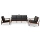 preview thumbnail 8 of 12, Mid-Century 3-Piece Living Room Set by Baxton Studio