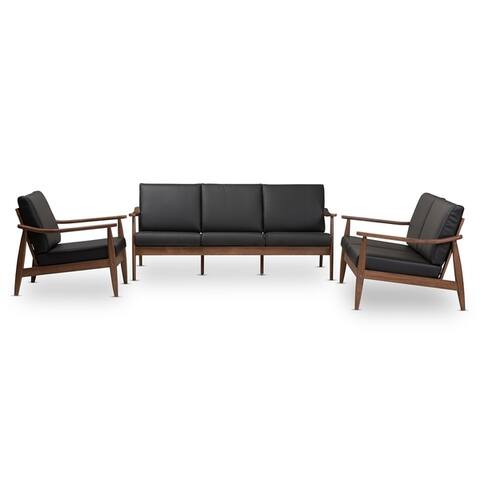 Mid-Century 3-Piece Living Room Set by Baxton Studio