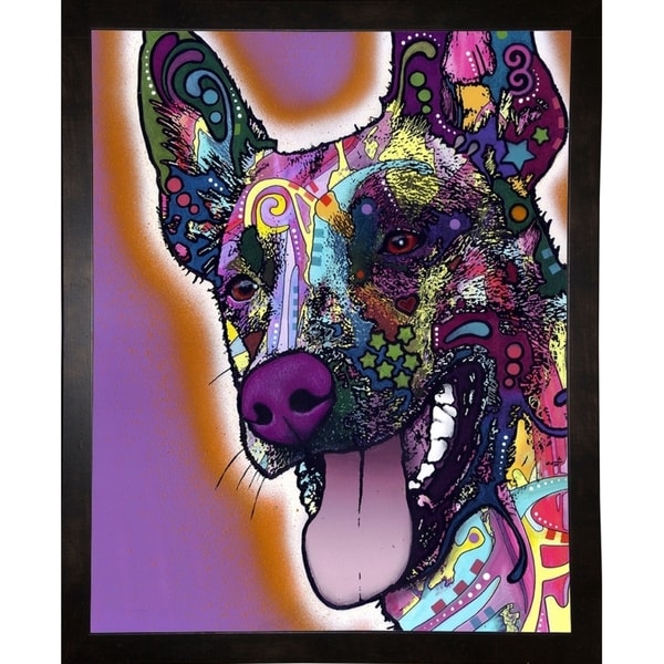 Malinois Framed Print 19.5"x15.5" by Dean Russo
