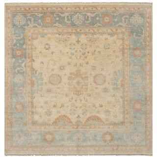 10 X 11 Rugs Area For Less Ecarpetgallery Hand Knotted Royal Ushak Ivory Wool Rug 10 11 X