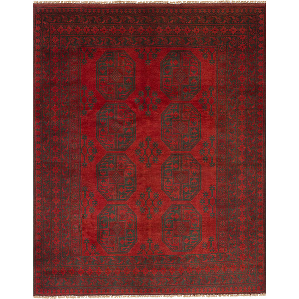 eCarpetGallery Hand-Knotted Khal Mohammadi Red Wool Rug (5'0 x 6'4)