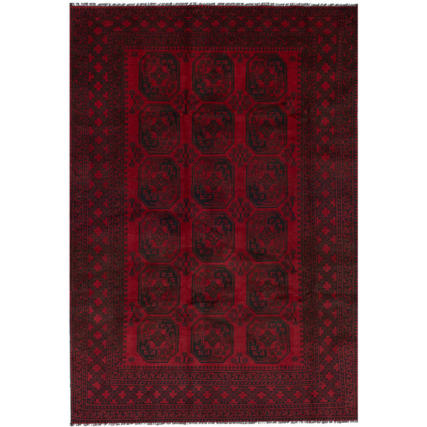 eCarpetGallery Hand-Knotted Khal Mohammadi Red Wool Rug (6'5 x 9'5)
