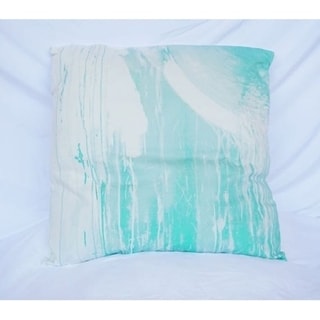 Drip Paint - Yucca - Cotton Throw Pillow
