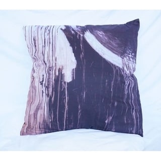 Drip Paint - Black - Cotton Throw Pillow