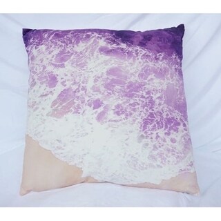 Beach Shores - Purple Reign - Cotton Throw Pillow