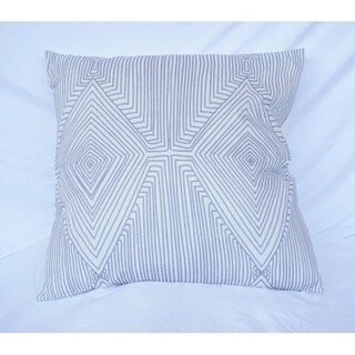 Mirror Image - Alloy - Cotton Throw Pillow