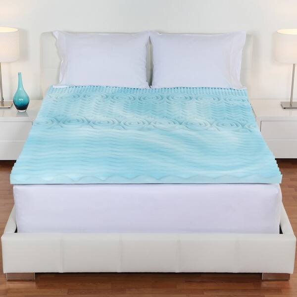 Shop 4 Inch 5 Zone Orthopedic Foam Mattress Topper Free Shipping