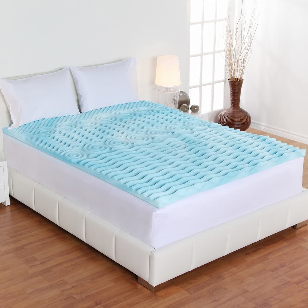 4-Inch 5-Zone Orthopedic Foam Mattress Topper