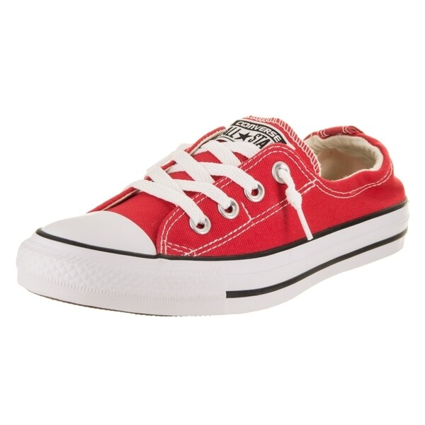 womens red shoreline converse