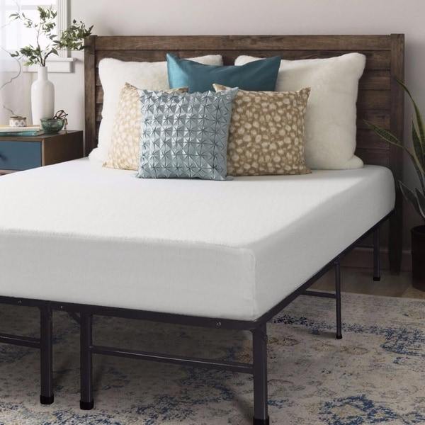 Crown Comfort 8-inch Memory Foam Mattress and Bed Frame Set