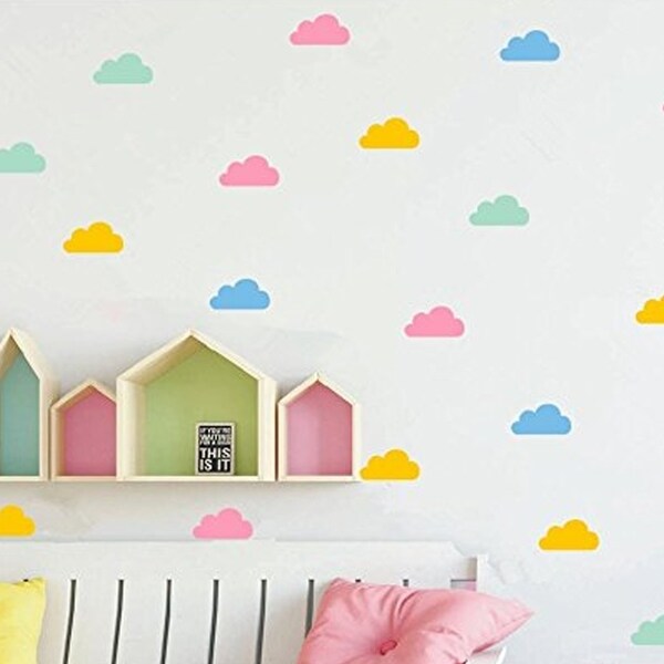 wall decal clouds