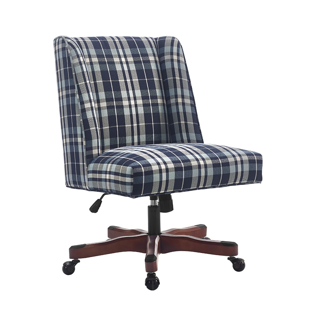 plaid desk chair