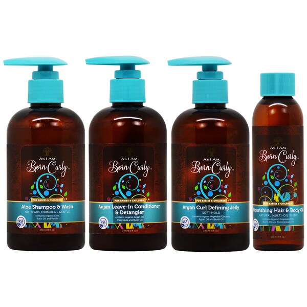 Shop As I Am Born Curly Hair Care For Babies And Children 4 Piece