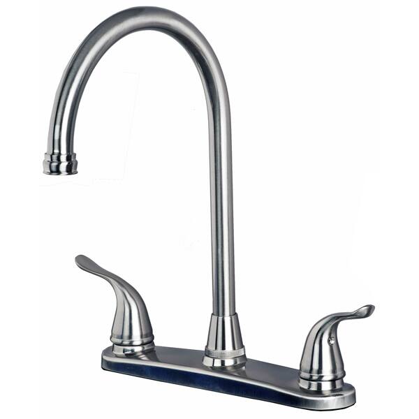 Laguna Brass 1270 Classic Two Handle High Arc Swivel Kitchen Faucet On Sale Overstock 17981881
