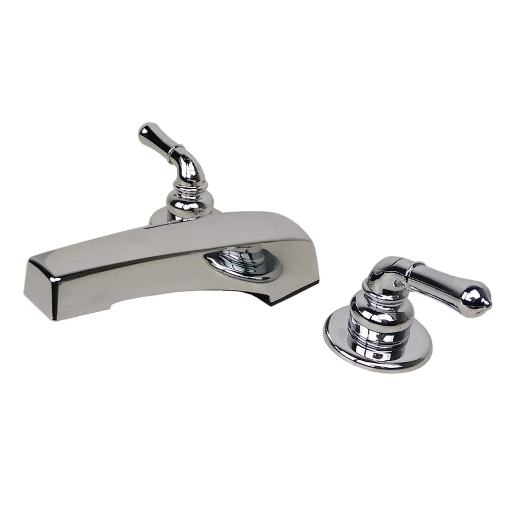 Two Handle Non-Metallic Adjustable Garden Tub Filler Faucet for Manufactured, Modular, and Mobile Home Bathroom