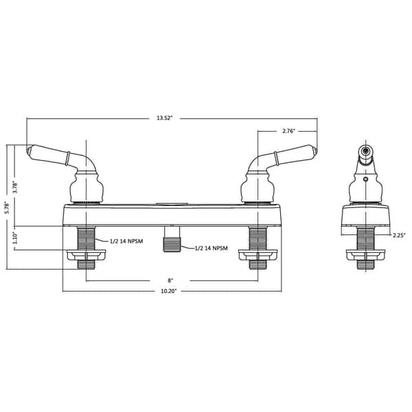 Shop Builders Shoppe 3320 4010 Mobile Home Non Metallic Two Handle