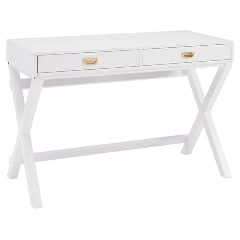 Poppy White Writing Desk