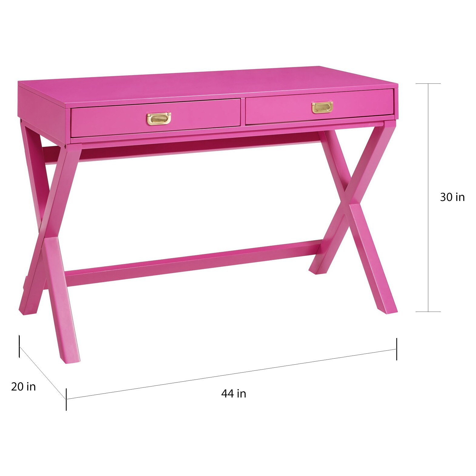 Shop Poppy Raspberry Writing Desk Overstock 17982026