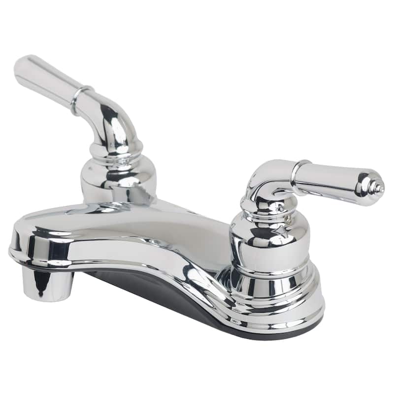 Builders Shoppe RV Mobile Home Non-Metallic Centerset Lavatory Faucet - Chrome Finish