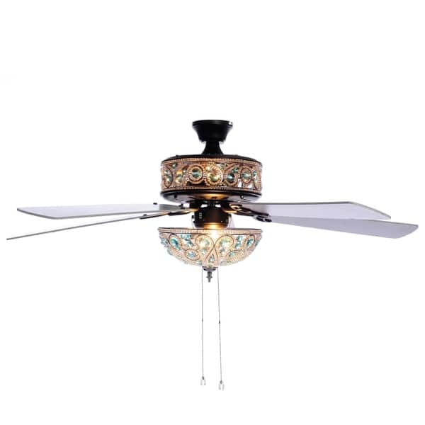 Shop River Of Goods 50 Chandelier Crystal Ceiling Fan With