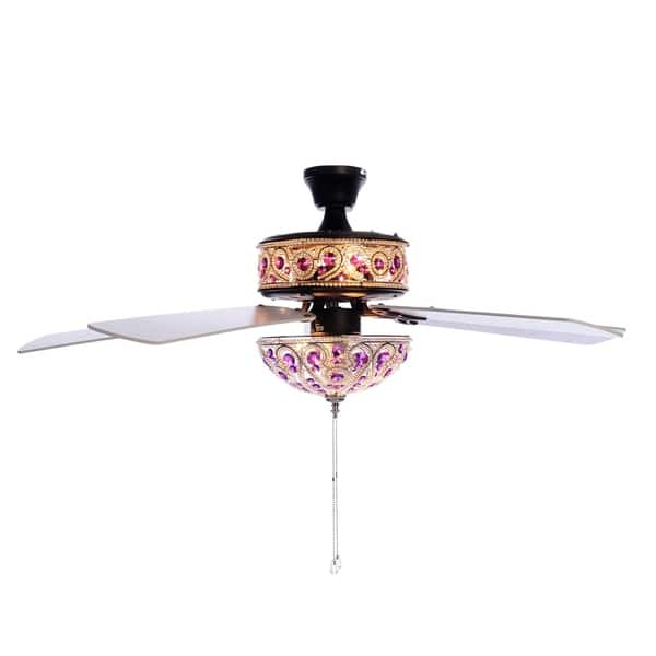 Shop River Of Goods 50 Chandelier Crystal Ceiling Fan With