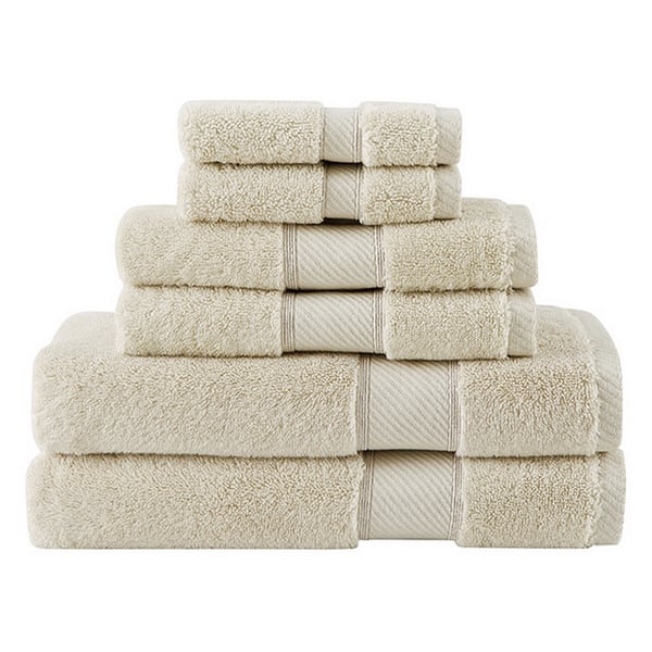 Charisma 4pk Luxury Towels Set: 2 Hand Towels & 2 Wash Cloths , Color:  Lavender Grey