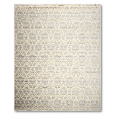 Traditional Persian Oriental Area Rug (9'x12') - Beige/Grey - 9' x 12' - 9' x 12'
