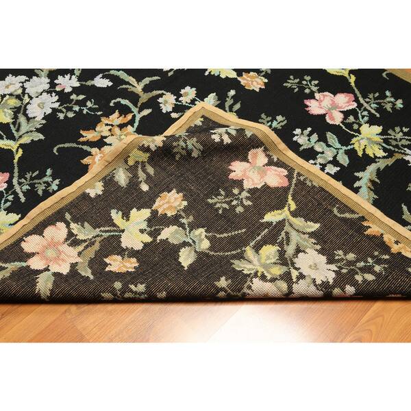 Shop Country Cottage Floral Hand Woven 100 Wool Needlepoint Area